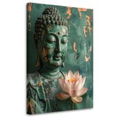Obraz do salonu sypialni biura, Kwiat Lotosu Budda Zen Spa