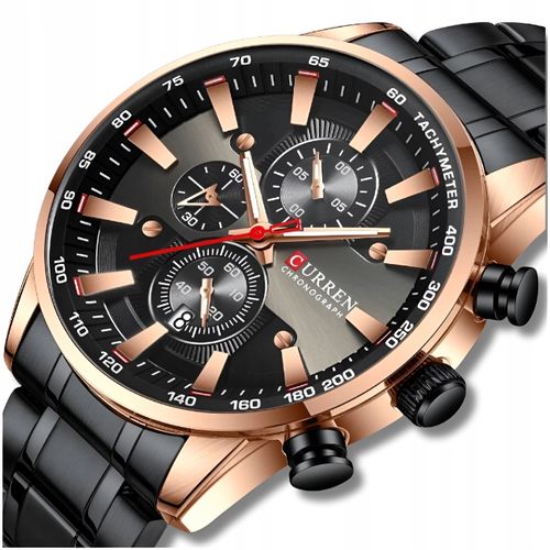 ZEGAREK MĘSKI CURREN KLASYCZNY ELEGANCKI CHRONOGRAF DATOWNIK 6 KOLORÓW na Arena.pl