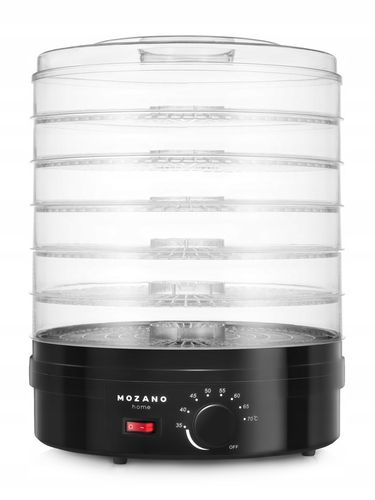 DUŻA SUSZARKA DO GRZYBÓW OWOCÓW WARZYW ZIÓŁ SPOŻYWCZA MOCNA 500W 6 SIT na Arena.pl