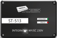 STEROWNIK REGULATOR MODUŁ INTEGRATOR 5 WEJŚĆ PRZEWODOWY 230V TECH ST-513