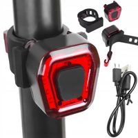 LAMPKA ROWEROWA TYLNA LED NA ROWER ŚWIATŁO CZERWONE MOCNE TYŁ AKU USB