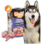 Mokra karma dla psa z królika ROYAL RABBIT 375g UNIQ PETS