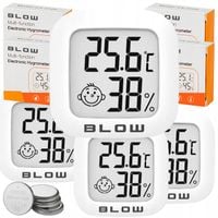 4x MINI STACJA POGODY TERMOMETR POKOJOWY HIGROMETR CYFROWY WYŚWIETLACZ