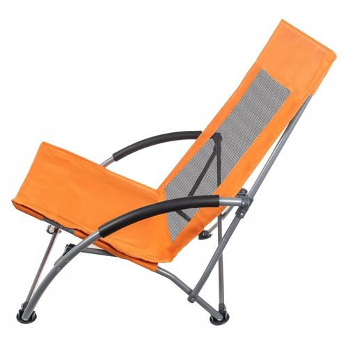 Krzesło turystyczne składane kempingowe z oparciem plażowe z pokrowcem P na Arena.pl