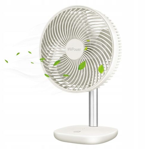 Wentylator biurkowy wiatrak bezprzewodowy akumulatorowy 4 tryby USB 5000mAh na Arena.pl