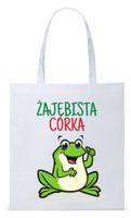 Dla Córki Córeczki Prezent Torba Eco Biała Shopper Z Nadrukiem Ze Zdjęciem