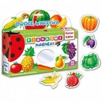 piankowe magnesy owoce warzywa edukacyjne dla dzieci 32 szt rk3020-04
