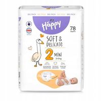 Pieluszki Bella Happy rozmiar 2 Mini 3-6 kg 78szt. BIG PACK
