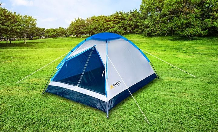 DUŻY NAMIOT DWUOSOBOWY na 2-3 osoby ALLTO CAMP z moskitierą, lekki, 2500mm zdjęcie 4