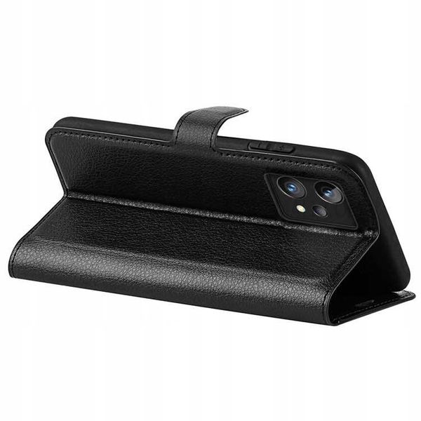 Litchi Realme 9 5G/9 Pro Czarny zdjęcie 4