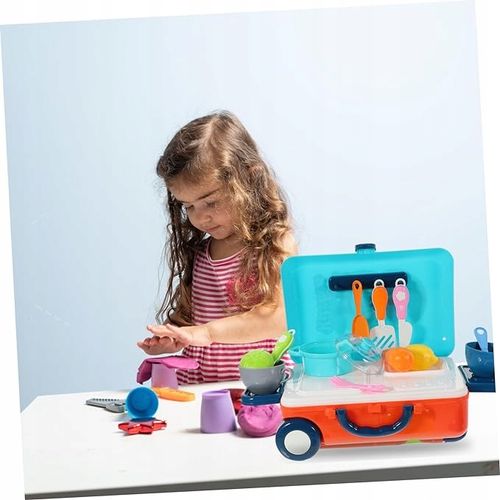 ZESTAW KUCHNIA W WALIZCE Kuchenka do gotowania ZABAWKA DLA DZIECI WALIZKA na Arena.pl
