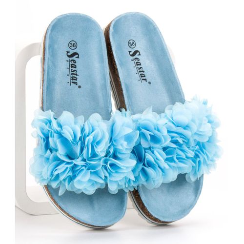 Modne Błękitne Klapki r.39 na Arena.pl