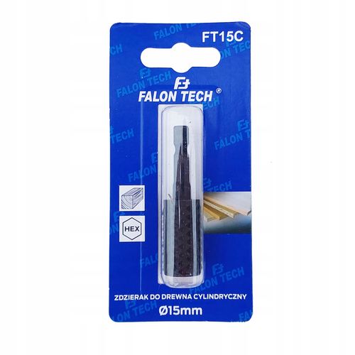 Frez cylindryczny tarnik zdzierak do drewna 15 mm HEX Falon-Tech na Arena.pl