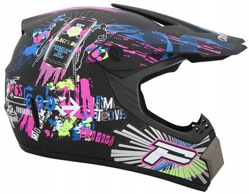 KASK CROSS GOGLE RĘKAWICE NA CROSS ENDURO QUAD ROWER BMX HULAJNOGA XS na Arena.pl