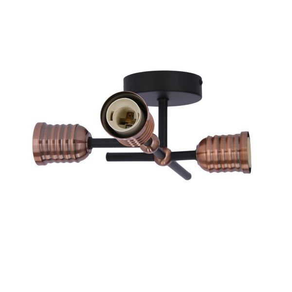 Kirimu ampla 3x60W E27 czarny zdjęcie 10