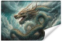 Fototapeta Młodzieżowa Groźny Chiński SMOK Chmury 90cm x 60cm