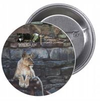 Przypinki buttony ZOO ZOOBACZ POMÓŻ OCHRONIĆ TANIO