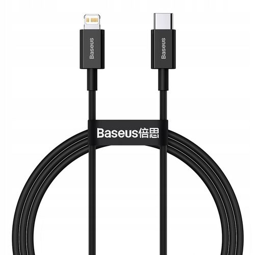 BASEUS KABEL USB-C SZYBKIE ŁADOWANIE PRZEWÓD DO LIGHTNING IPHONE PD 20W 1M na Arena.pl