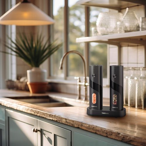 MŁYNEK DO PIEPRZU I SOLI ELEKTRYCZNY AKUMULATOROWY USB MŁYNEK DO SOLI 2 SZT na Arena.pl