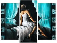 OBRAZ KOBIETA TURKUSIE