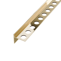 Profil brodzikowy 120 cm, spadkowy lewy stal nierdzewna, złoty, polerowany