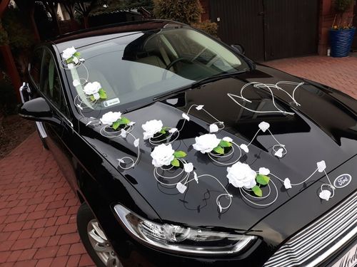 Dekoracja samochodu ozdoby na auto do ślubu płatki KOLORY na Arena.pl