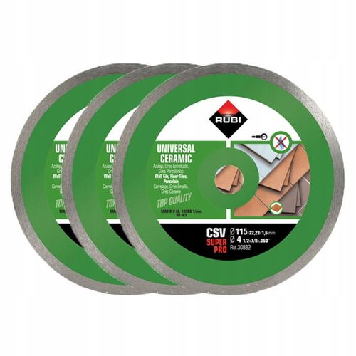 TARCZA DIAMENTOWA DO PŁYTEK ŚCIENNYCH 115 SUPERPRO CSV 30882 RUBI na Arena.pl