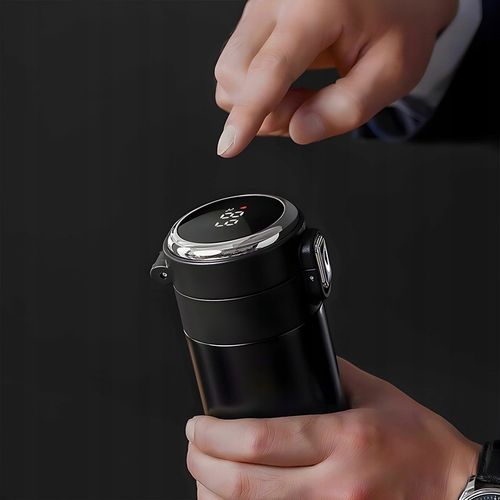 KUBEK TERMICZNY DUŻY TERMOS Z USTNIKIEM 420ML LCD SMART na Arena.pl