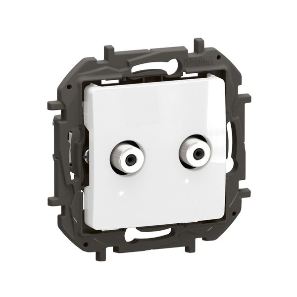 NOWE NILOE - GNIAZDO TV TYP "F-F" TYPU GWIAZDA 1,5 DB BIAŁE - Legrand NP4101WH zdjęcie 2