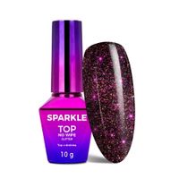 Top LED/UV no wipe brokatowy MollyNails Sparkle Top Picante 10g