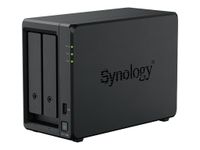 NAS Synology DS725+, Tower, 2x 2.5"/3.5" SATA + 2x M.2 2280 NVMe SSD; AMD Ryzen R1600; 4GB DDR4 (max.32GB), 1x 1GbE RJ-45, 1x 2.5GbE RJ-45, 1x USB 3.2, adapter 65W