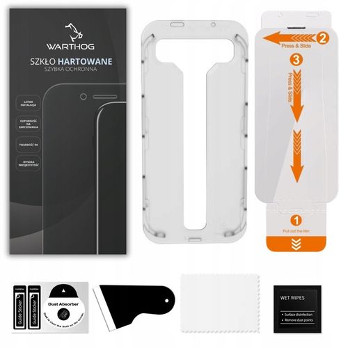 Szkło hartowane prywatyzujące Warthog do Apple iPhone 15 Pro 2 szt EZ Fit na Arena.pl