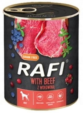 RAFI mokra karma dla psa dorosłego - mix 6 smaków - puszka 24x400g na Arena.pl