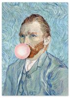 Plakat vincent van gogh z balonem pop art 30x40 cm