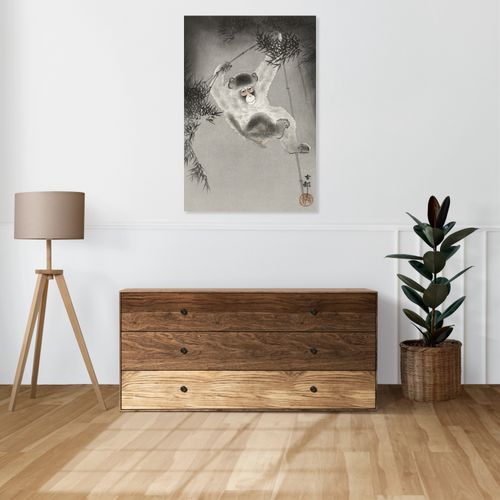 Obraz 60x90cm Monkey, Koson Japoński Vintage do Salonu na Arena.pl
