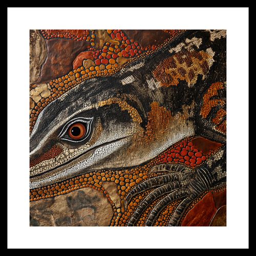 Plakat 40x40cm Oko Jaszczurki na Arena.pl
