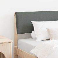 Tapicerowane wezgłowie Ciemnoszary 90 cm Lite drewno sosnowe