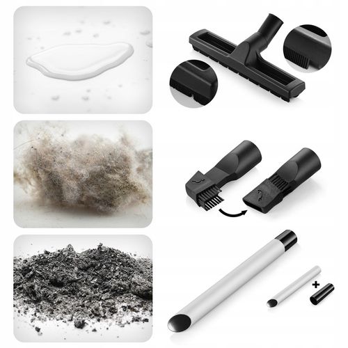 ODKURZACZ PRZEMYSŁOWY MOCNY 3300W BEZWORKOWY MOKRO SUCHO GIPS POPIÓŁ na Arena.pl