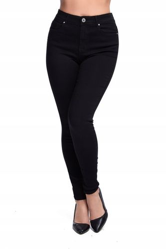 KLASYCZNE SPODNIE JEANS GOODIES CZARNE DAMSKIE RURKI _ 3XL/46 na Arena.pl