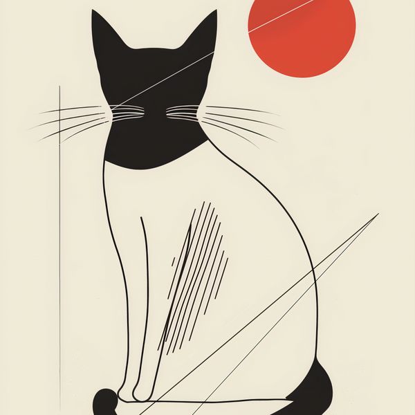 Plakat 90x90cm Czerwony Krąg zdjęcie 1