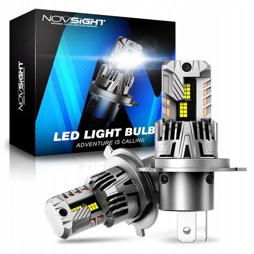 ŻARÓWKI LED H4 +700% BARDZO MOCNE BIAŁE 6500K 1:1 CANBUS na Arena.pl