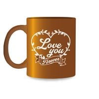 kubek złoty LOVE YOU KZW03