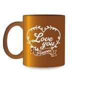 kubek złoty LOVE YOU KZW03