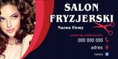 Szyld reklamowy REKLAMA 100x50 cm SALON FRYZJERSKI różne wzory