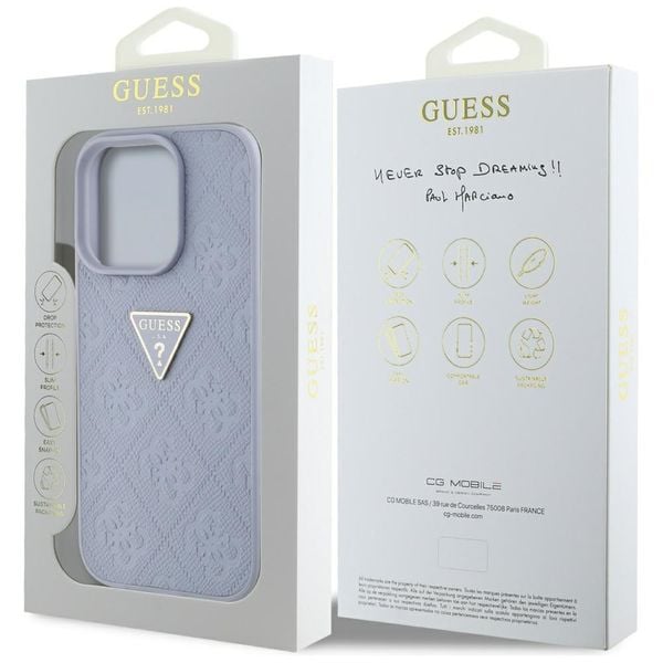 etui guess hot stamp 4g pattern triangle metal logo do iphone 16 pro zdjęcie 8
