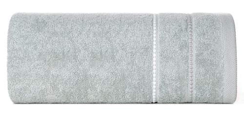 Ręcznik frotte z bordiurą SUZI 30X50 jasnoszary na Arena.pl