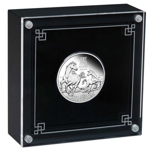 Perth Mint: Lunar III - Rok Konia 1/2 uncji Srebra 2026 Proof na Arena.pl