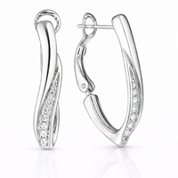 kolczyki zdobione kryształkami preciosa (p10282ag)