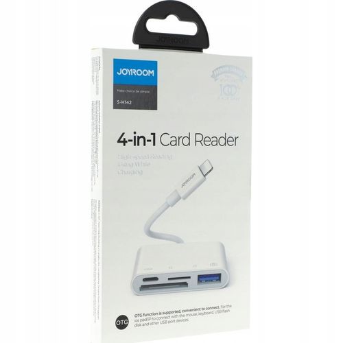 Adapter 4w1 Lightning, czytnik kart SD/TF, USB OTG do iPhone/iPad, Joyroom na Arena.pl