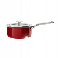 KitchenAid Enamel rondel mały garnek z pokrywką 18cm 2l emaliowany indukcja